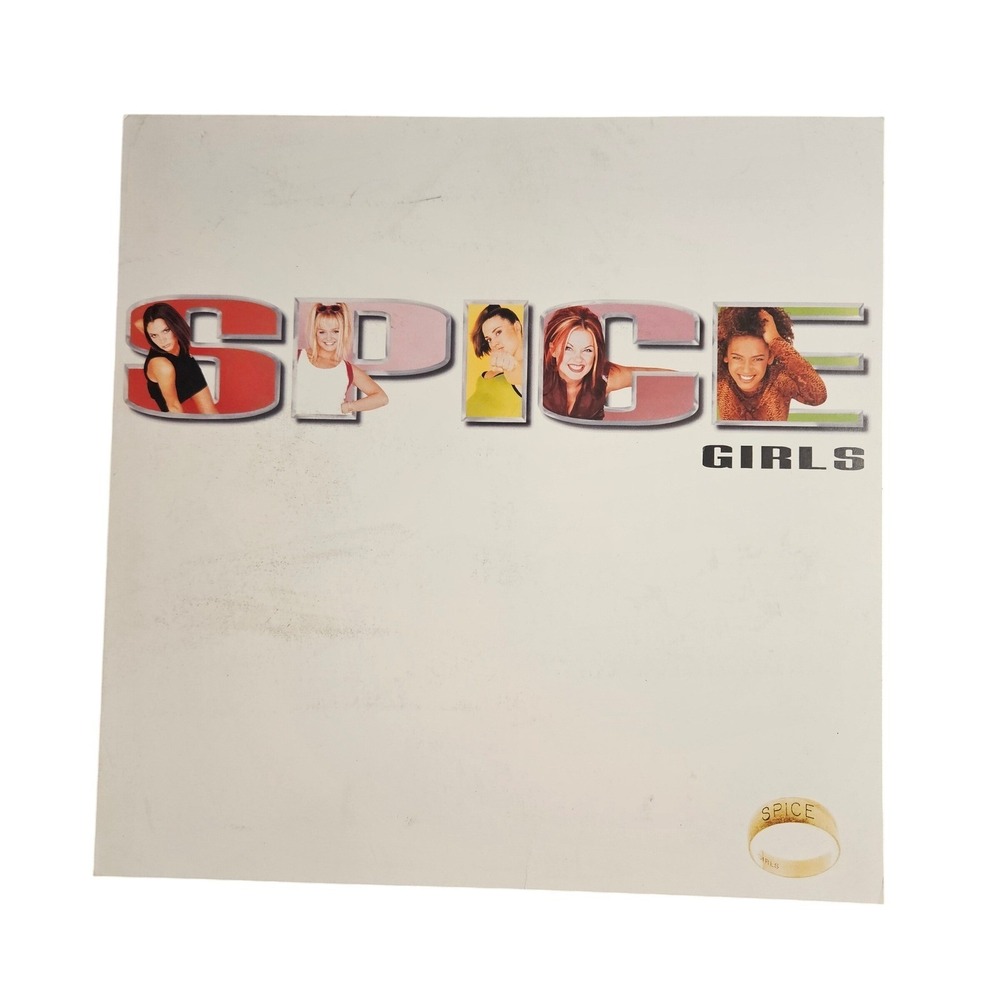 Spice Girls Spice 12x12 Double Sided Promo Album Flat Poster Vintage 1997 R&B